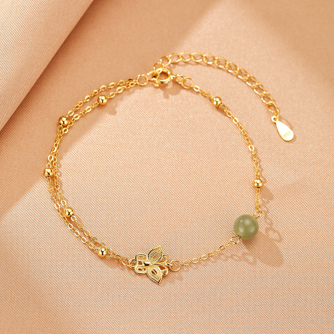 Bracelet Jade – Douceur Aérienne, Argent