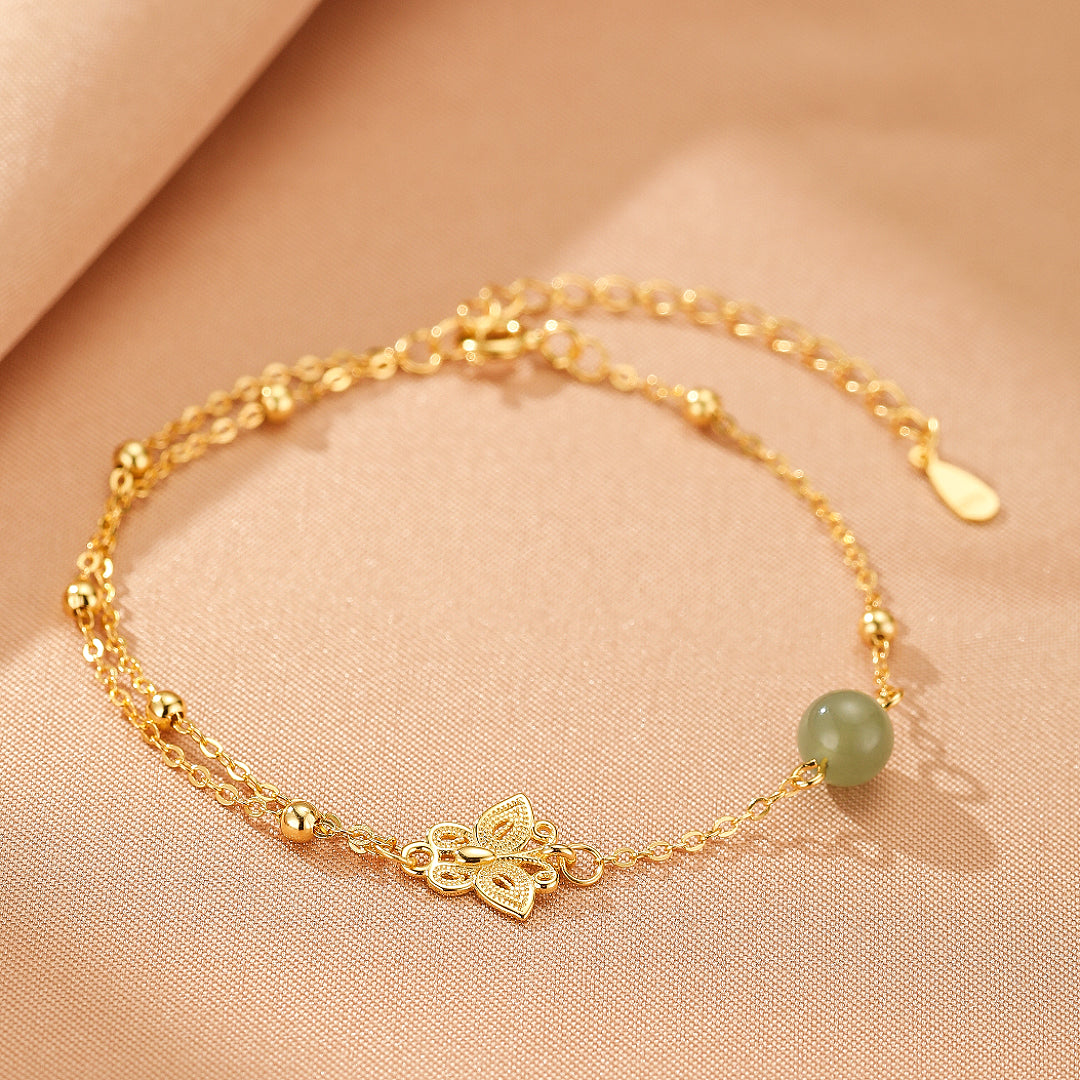 Bracelet Jade – Douceur Aérienne, Argent