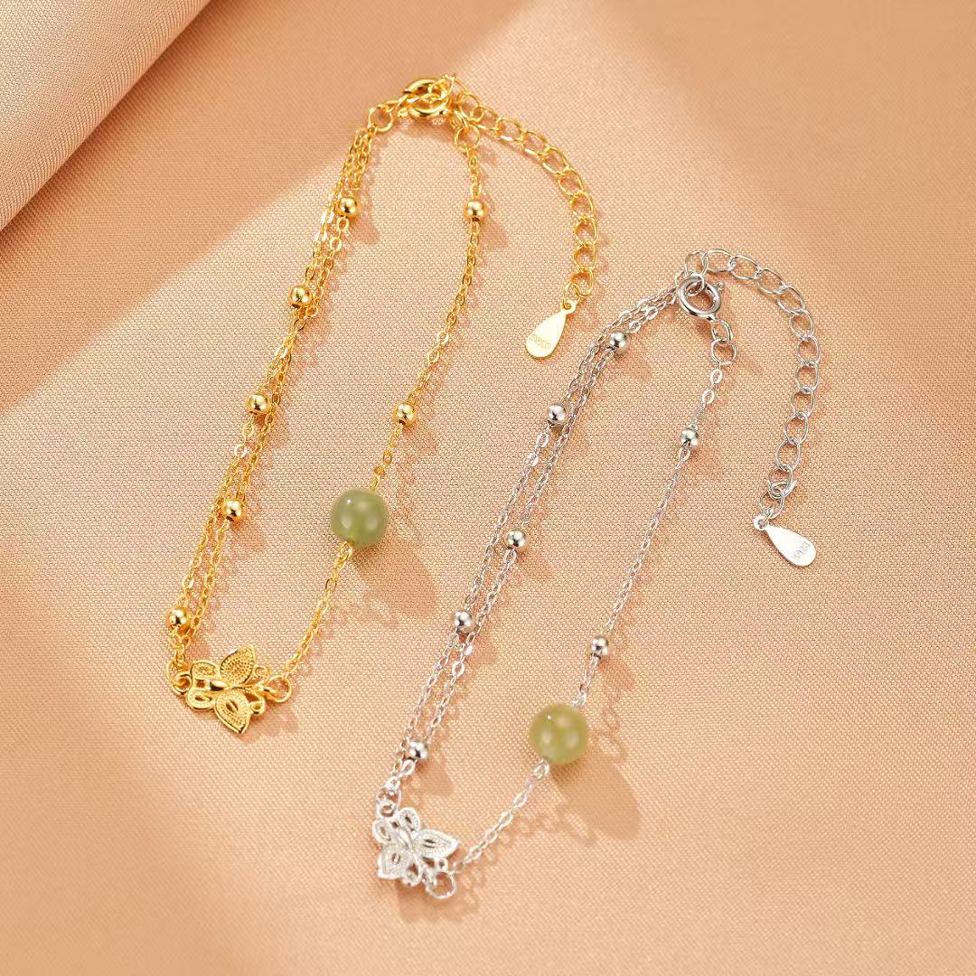 Bracelet Jade – Douceur Aérienne, Argent