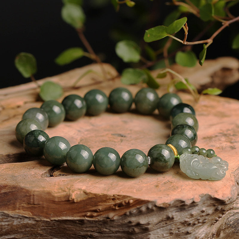 Bracelet Jade et Pi Xiu – Richesse et Succès