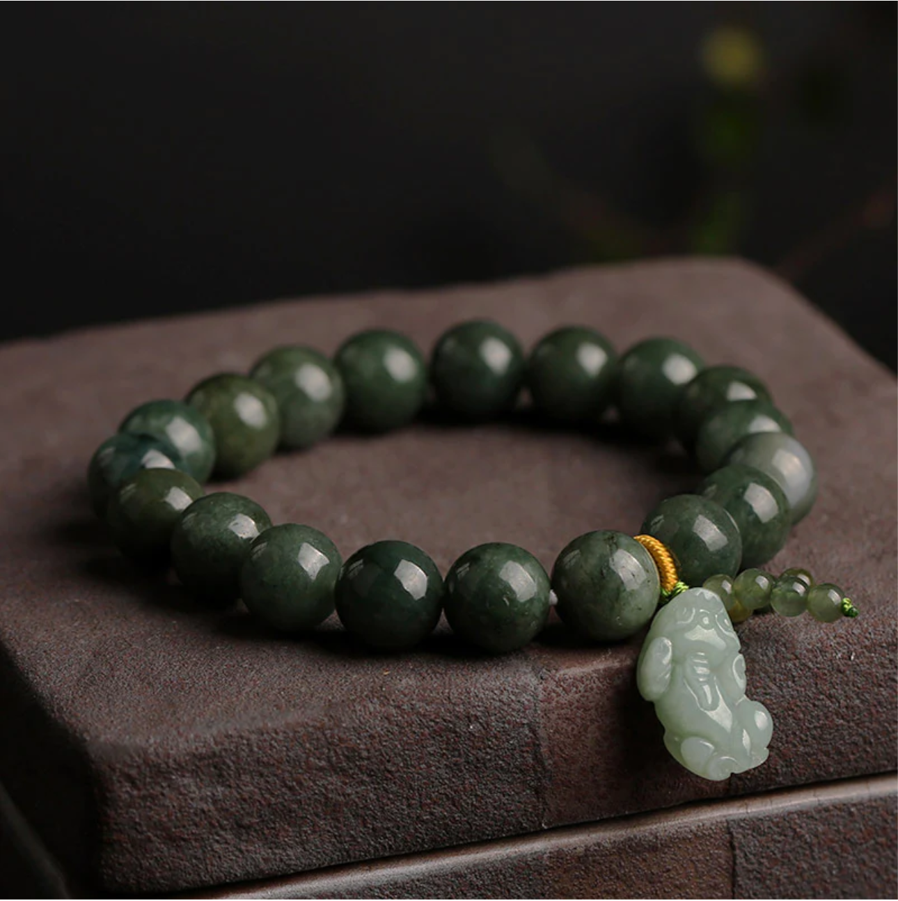 Bracelet Jade et Pi Xiu – Richesse et Succès