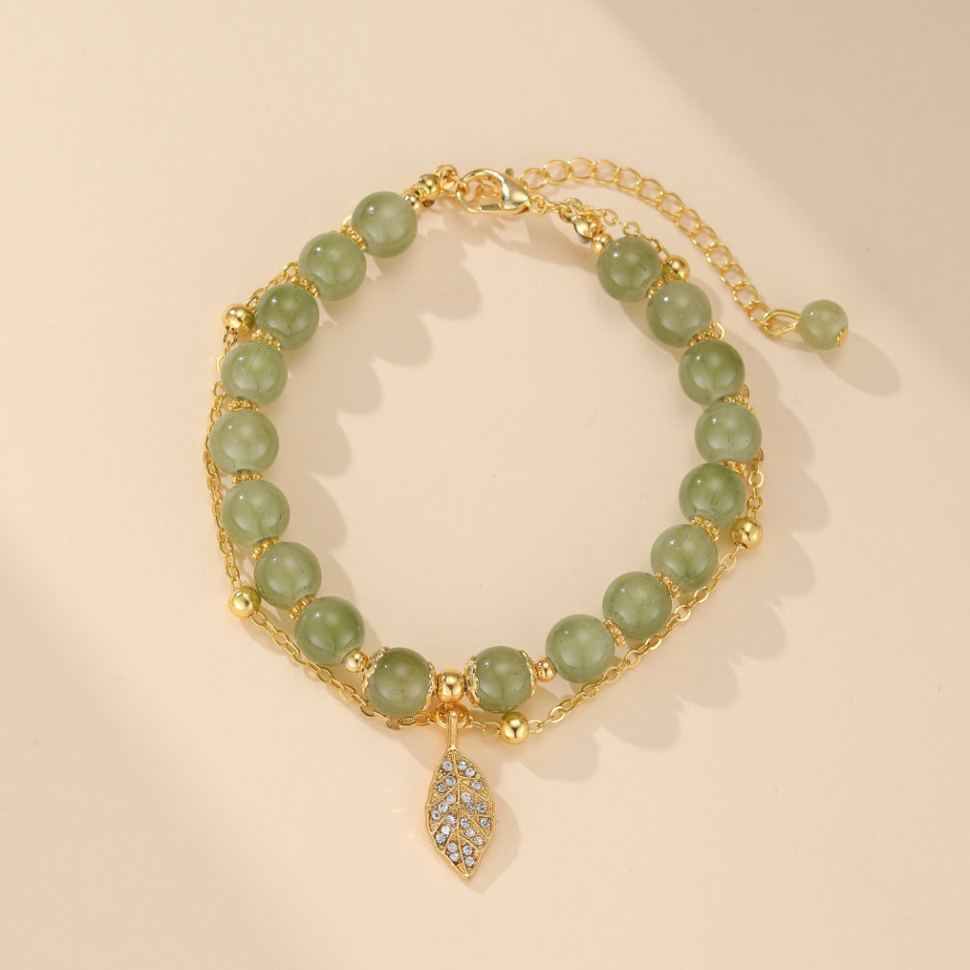 Bracelet Jade – Feuillette d'Orée