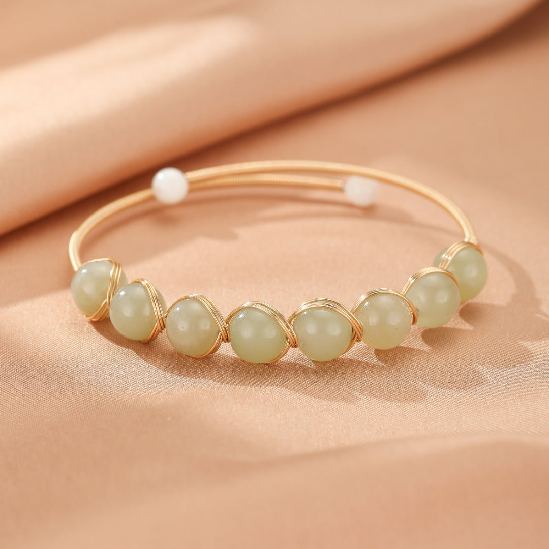 Bracelet Jade Néphrite – Harmonie Céleste