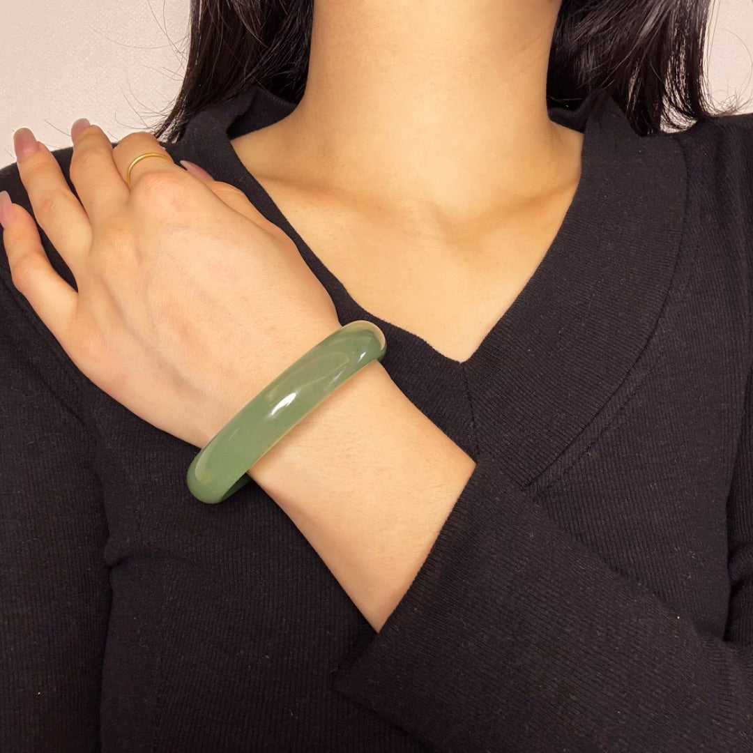 Bracelet Jonc Aventurine – Vitalité Tranquille