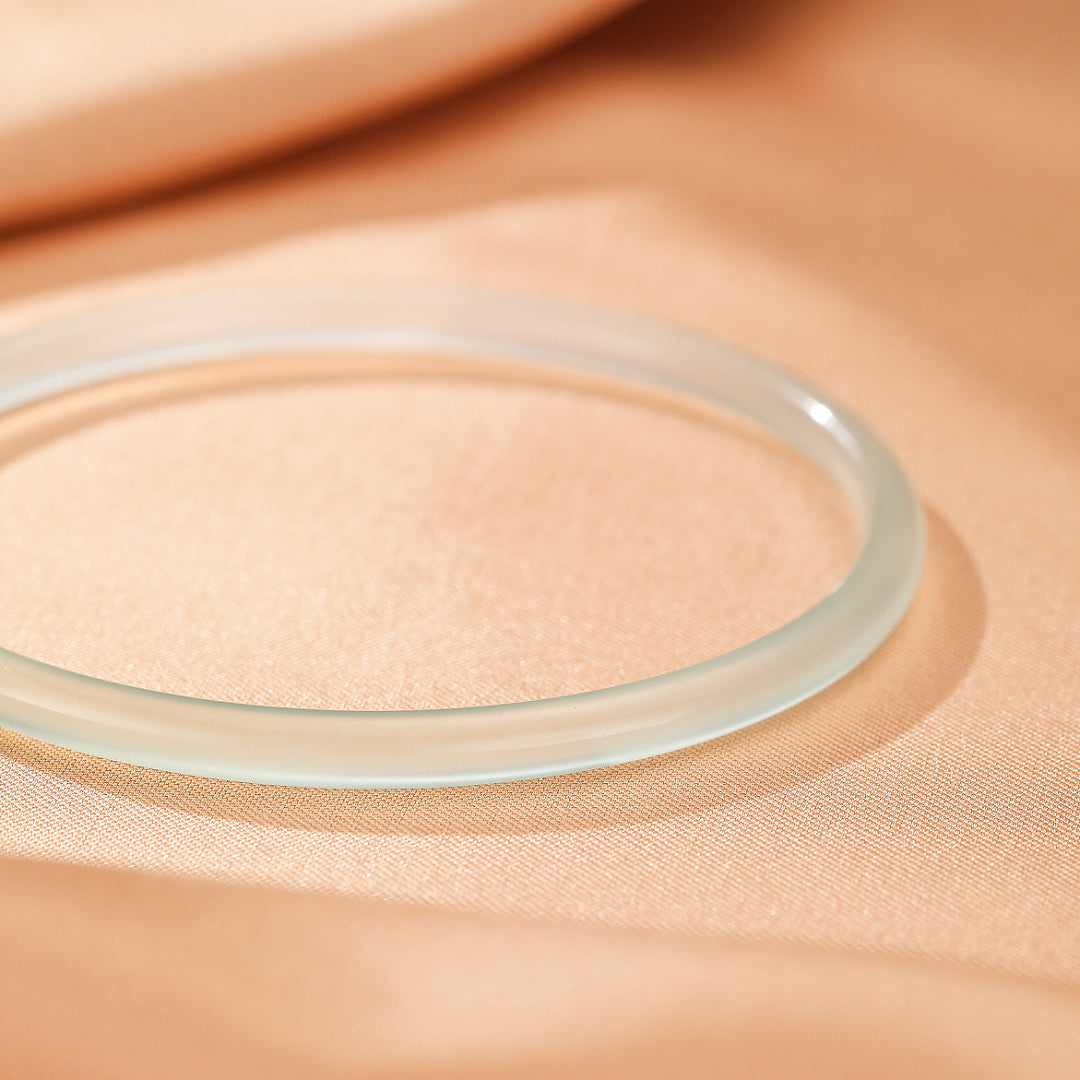 Bracelet Jonc Calcédoine – Clarté Minérale