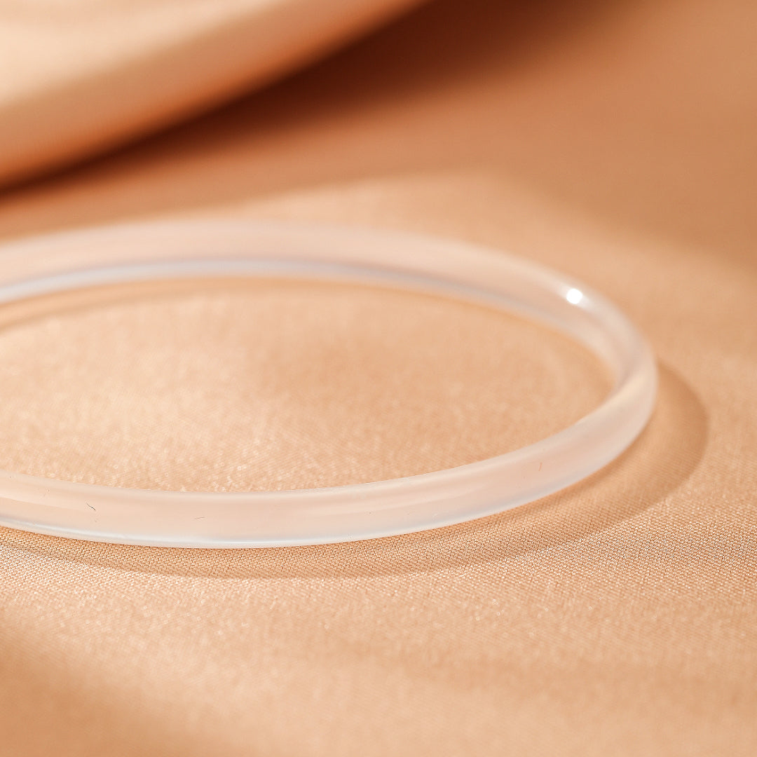 Bracelet Jonc Calcédoine – Clarté Minérale