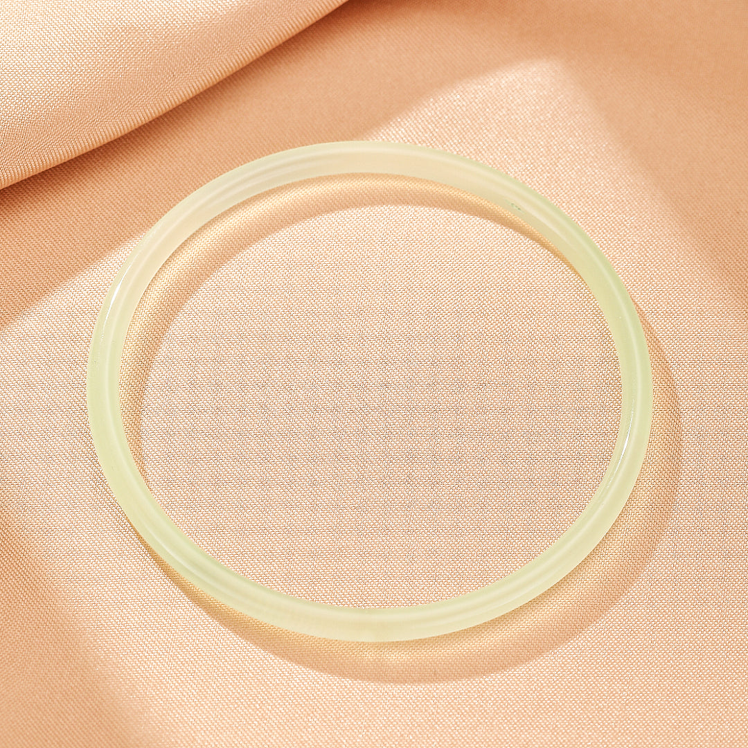 Bracelet Jonc Calcédoine – Clarté Minérale