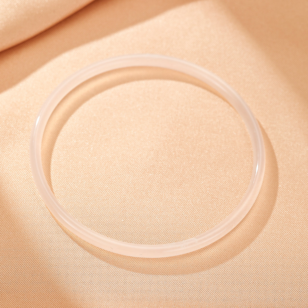 Bracelet Jonc Calcédoine – Clarté Minérale