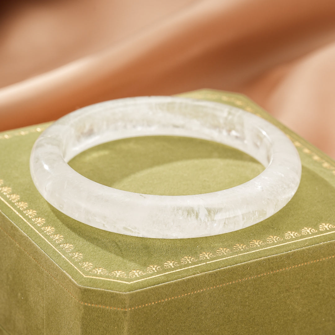 Bracelet Jonc Cristal de Roche – Clarté Pure