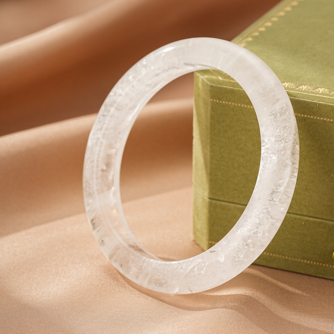 Bracelet Jonc Cristal de Roche – Clarté Pure