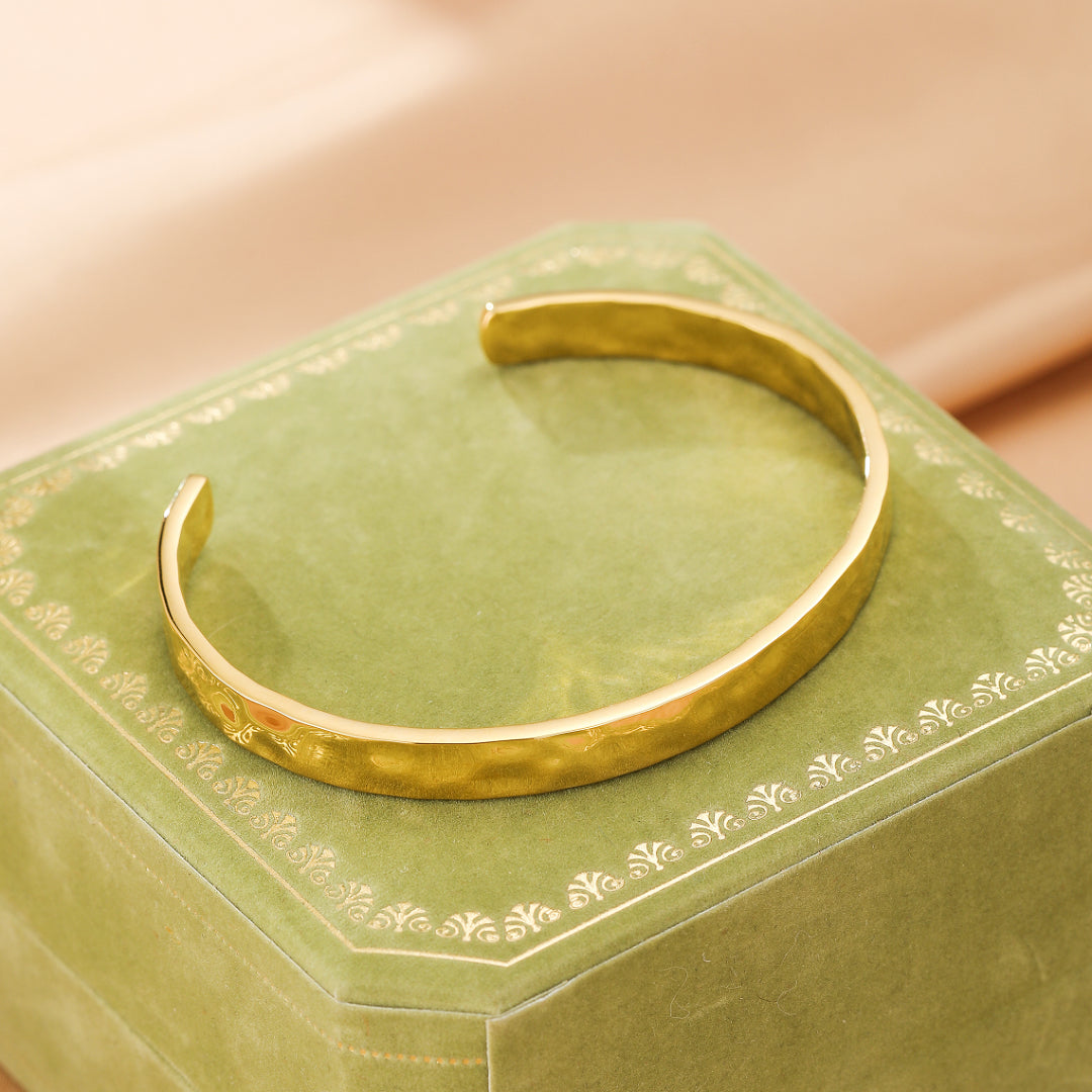 Bracelet Jonc – Éclat Solaire, Acier Inoxydable