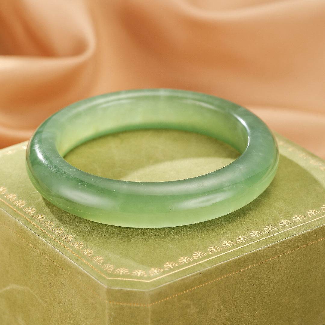 Jade Bangle Bracelet – Water Green