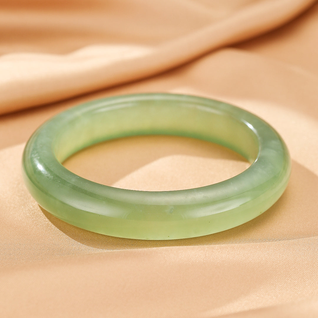 Bracelet Jonc Jade – Vert d’Eau