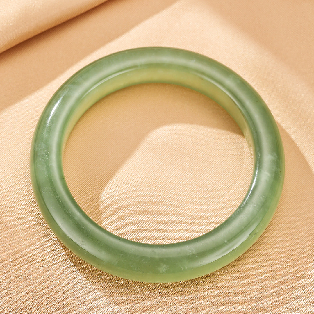Bracelet Jonc Jade – Vert d’Eau