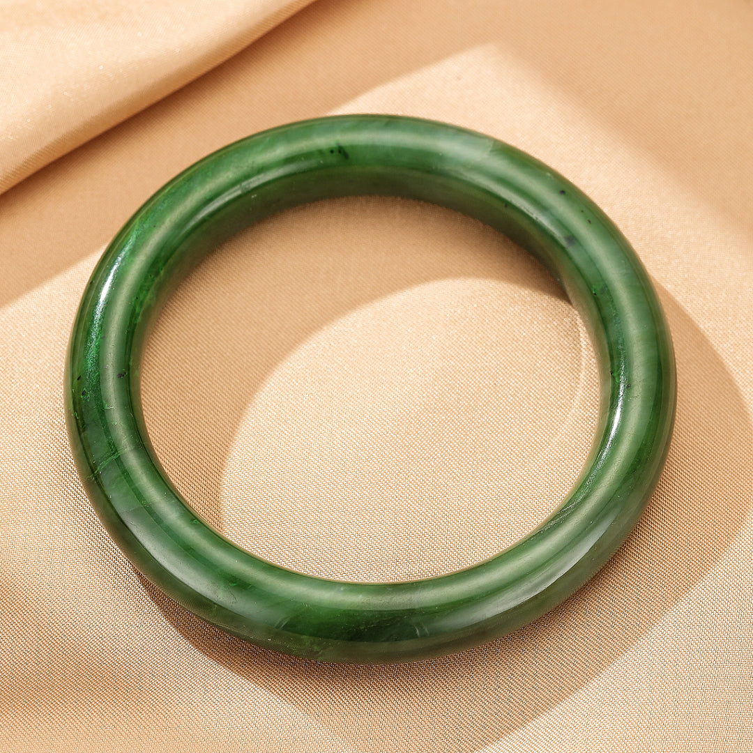 Bracelet Jonc Jade – Vert d’Eau