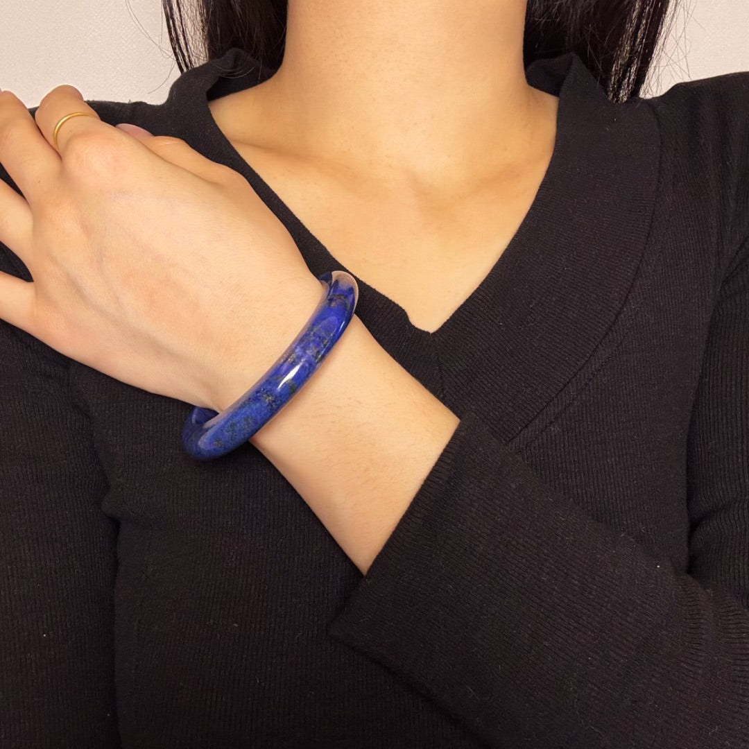 Bracelet Jonc Lapis-Lazuli – Harmonie Intérieure