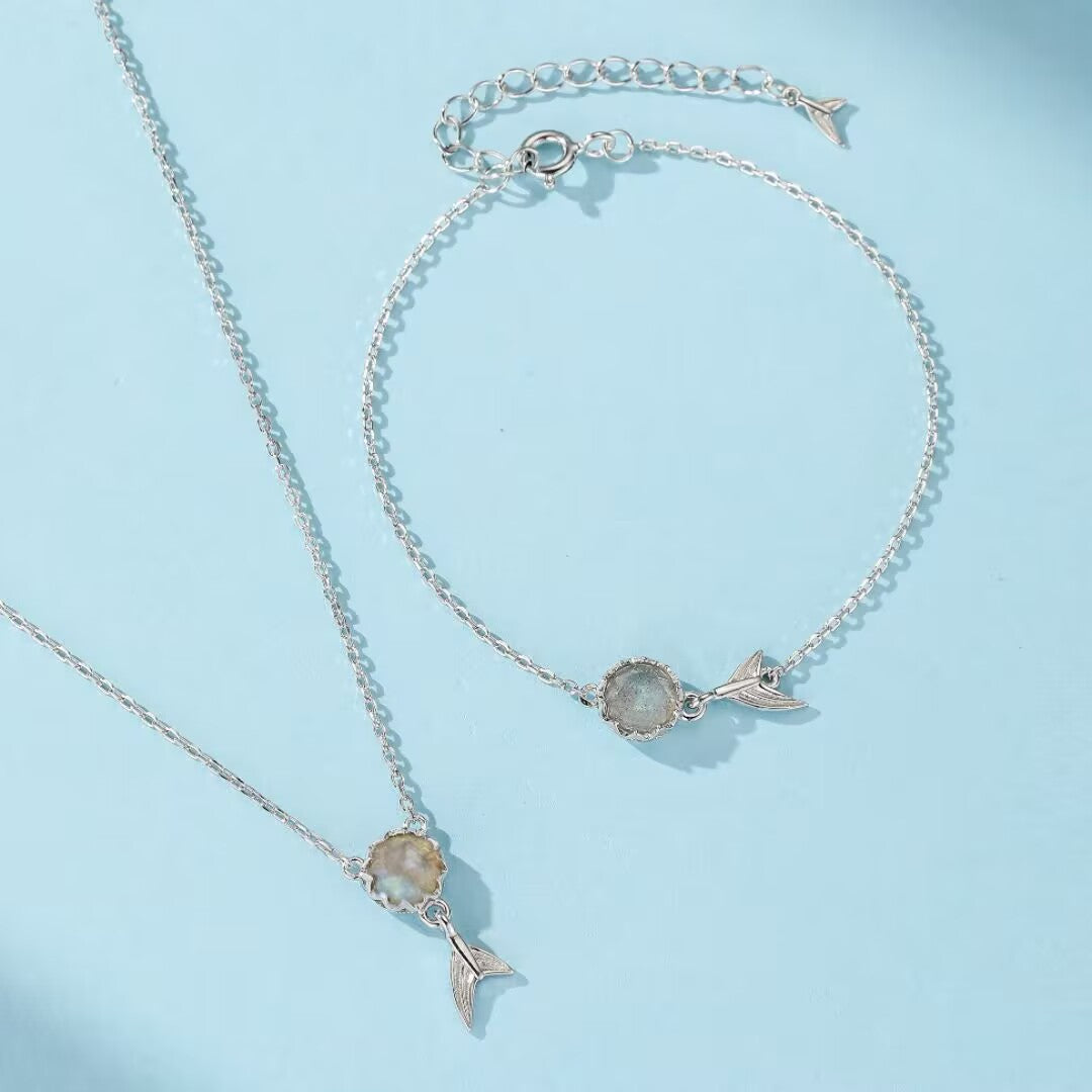 Bracelet Labradorite – Portail des Songes, Argent