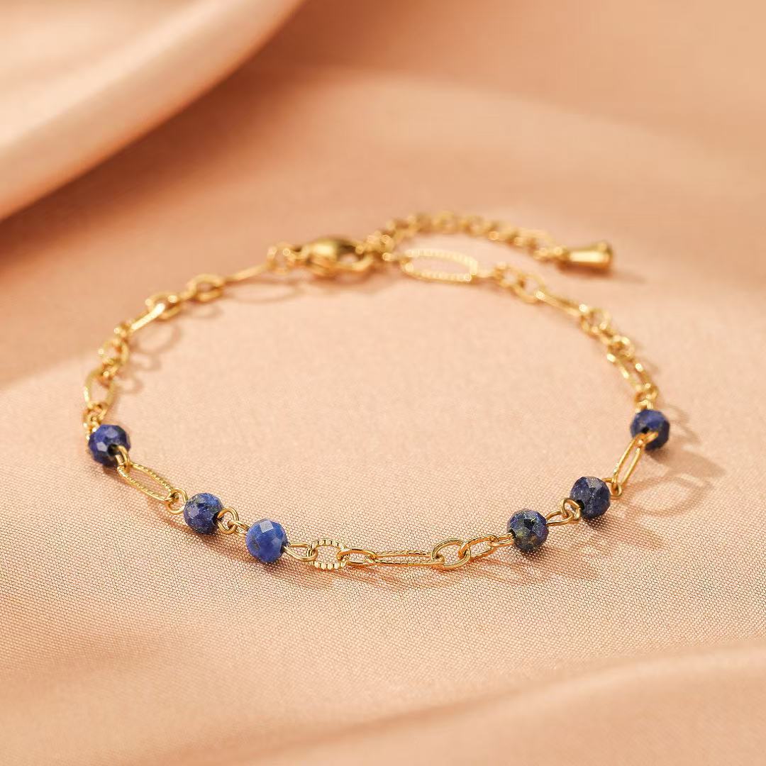 Bracelet Lapis-Lazuli – Sérénité Dorée