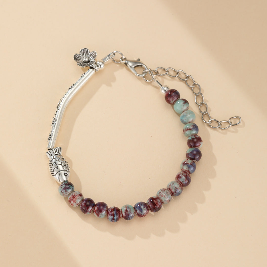 Bracelet Lotus Jaspe - Sagesse