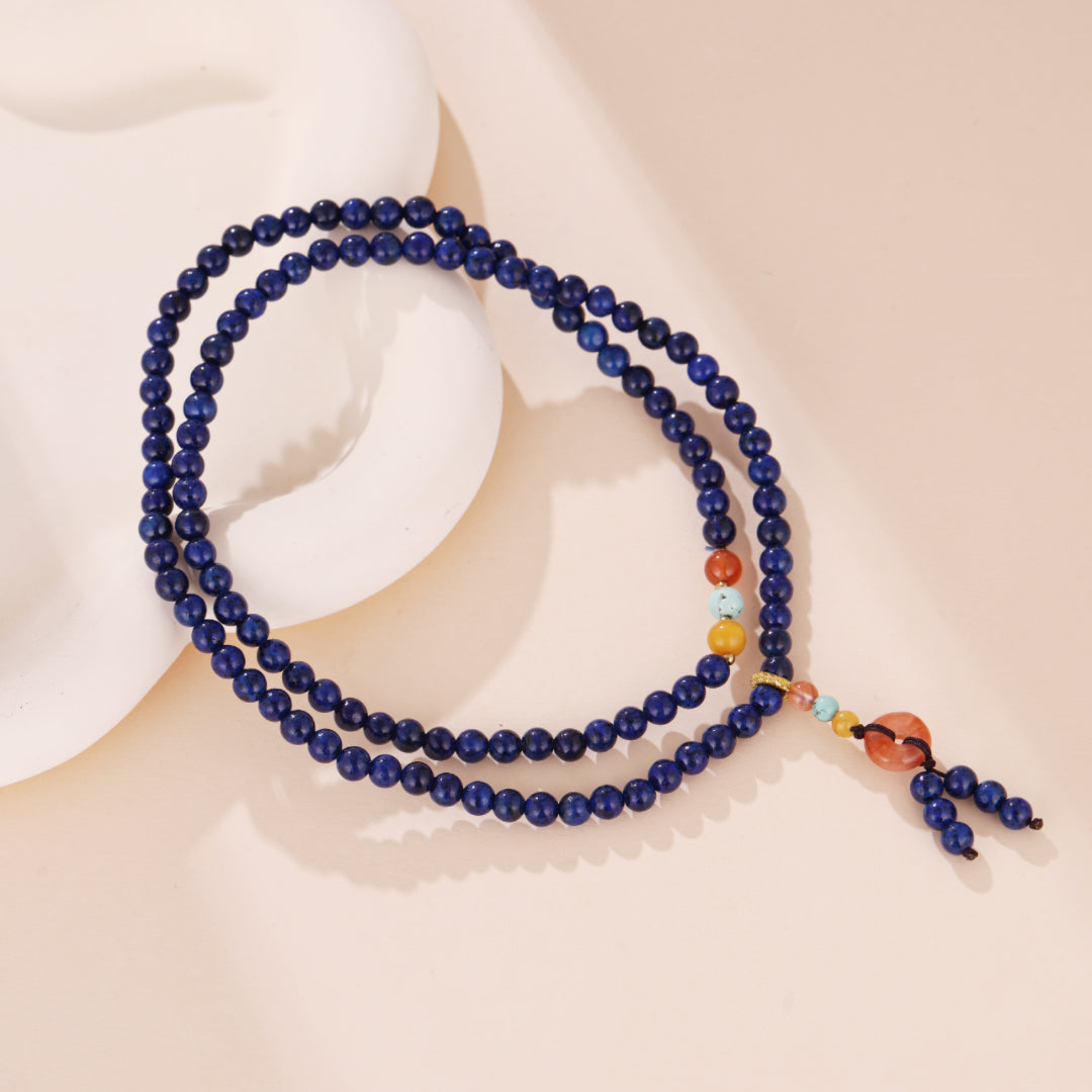 Bracelet Mâlâ Lapis Lazuli – Perfection Spirituelle