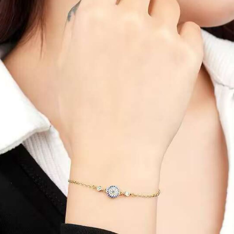 Evil Eye Bracelet â Radiance, Gold Plated Silver