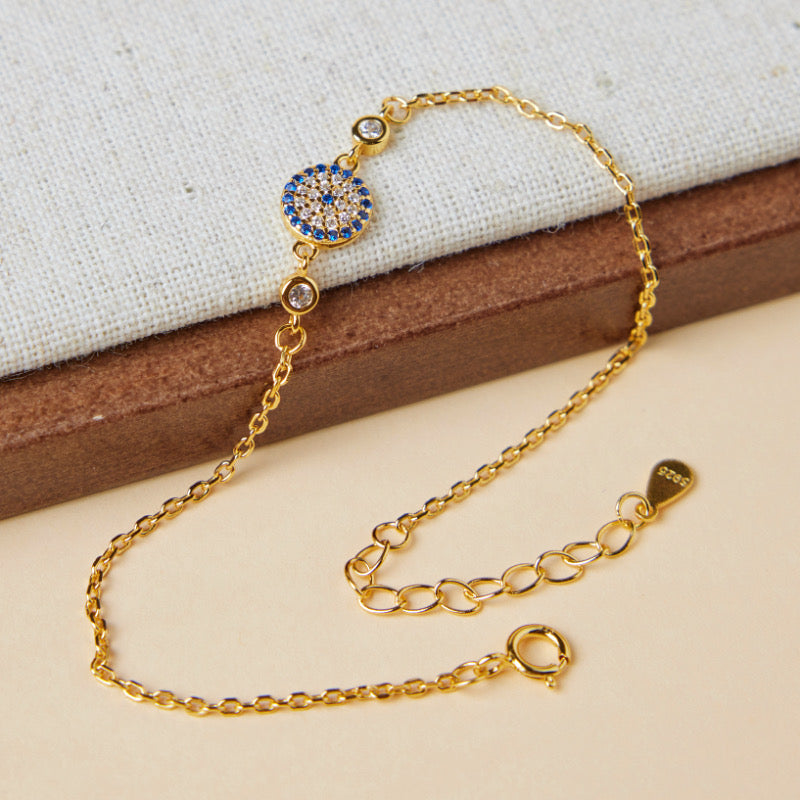 Evil Eye Bracelet â Radiance, Gold Plated Silver