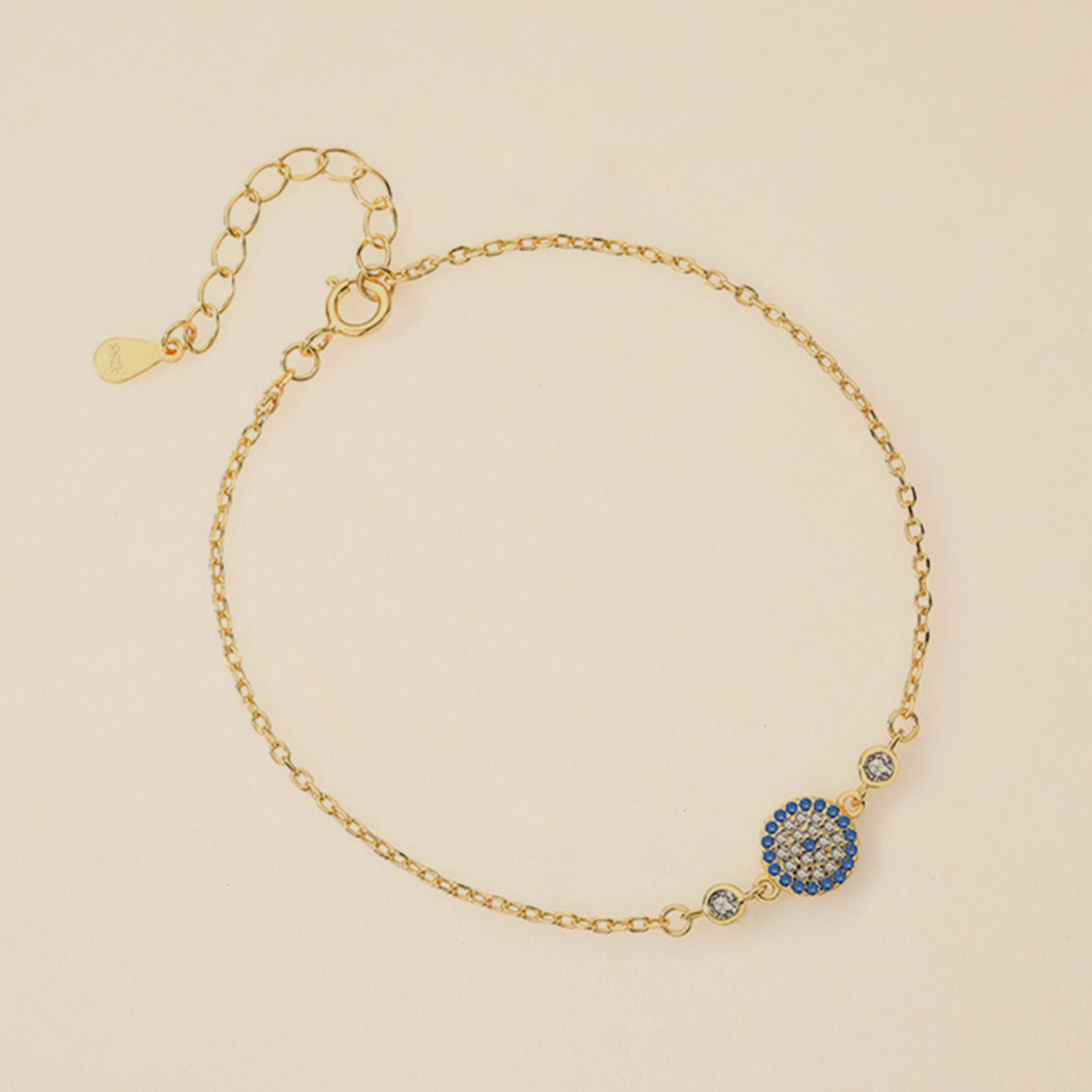 Evil Eye Bracelet â Radiance, Gold Plated Silver