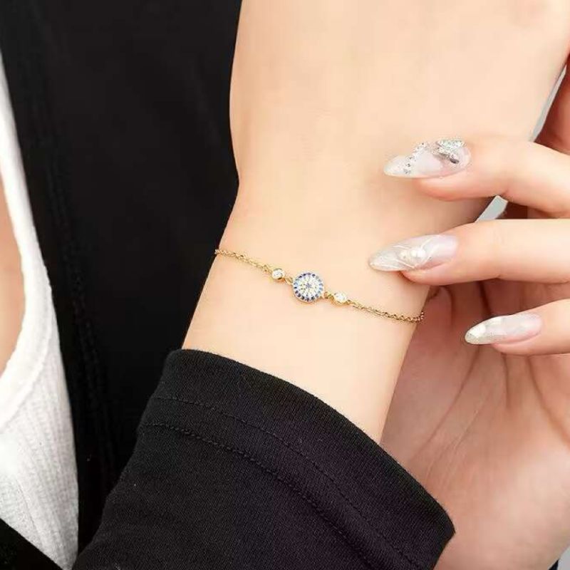 Evil Eye Bracelet â Radiance, Gold Plated Silver
