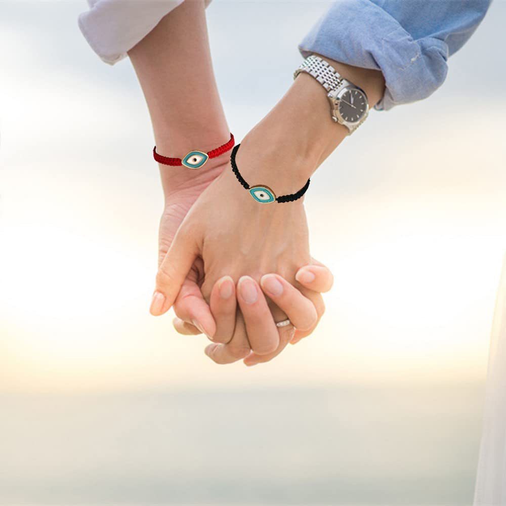 Bracelet Mauvais Œil « Force Spirituelle » en Fil Rouge