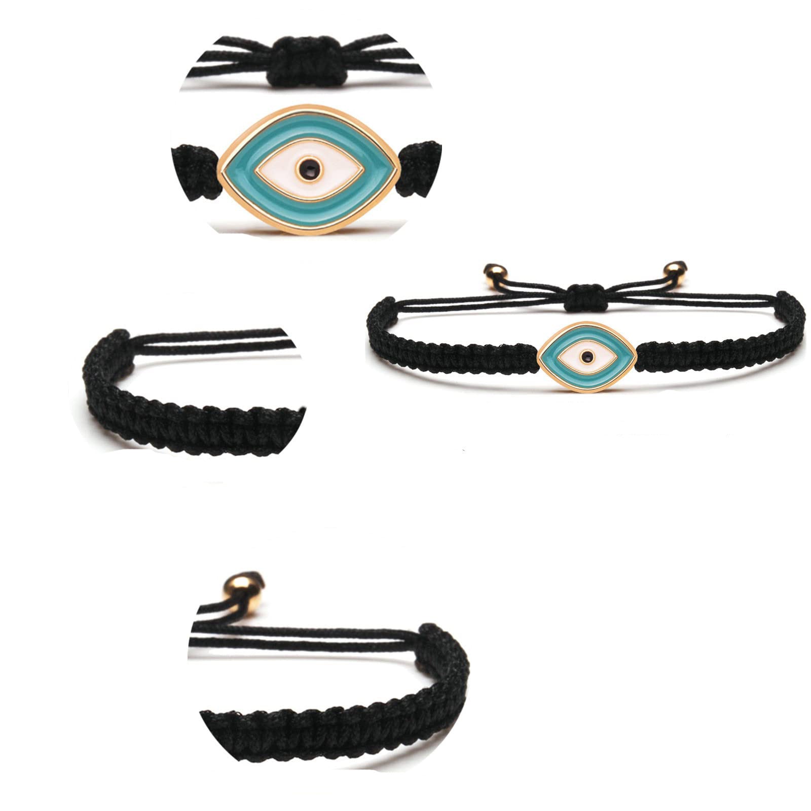 Bracelet Mauvais Œil « Force Spirituelle » en Fil Rouge