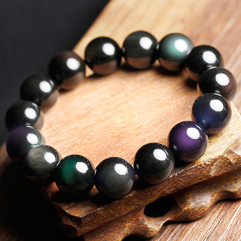 Bracelet Obsidienne Arc-en-ciel – Vitalité - Grade AAA
