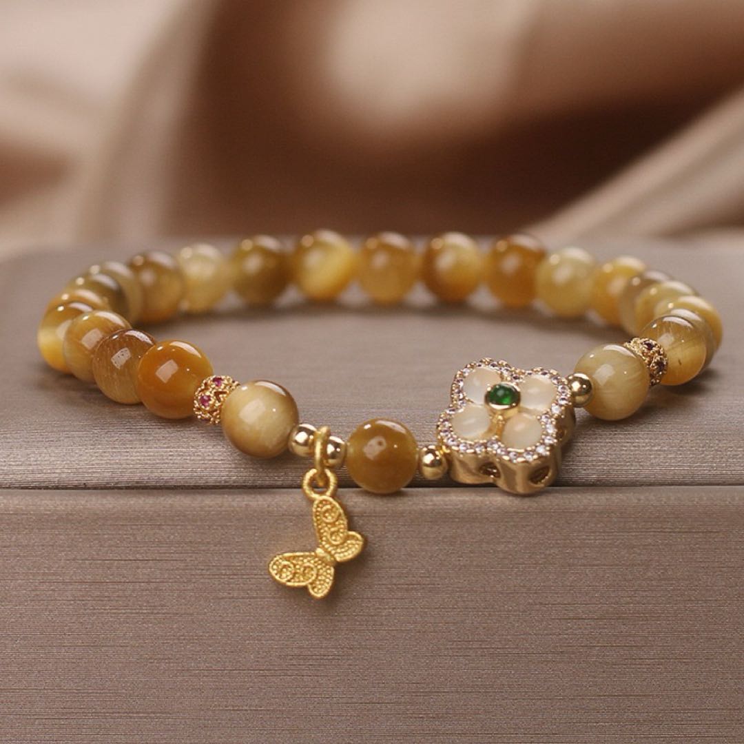 Tiger's Eye Bracelet – Butterfly Luck