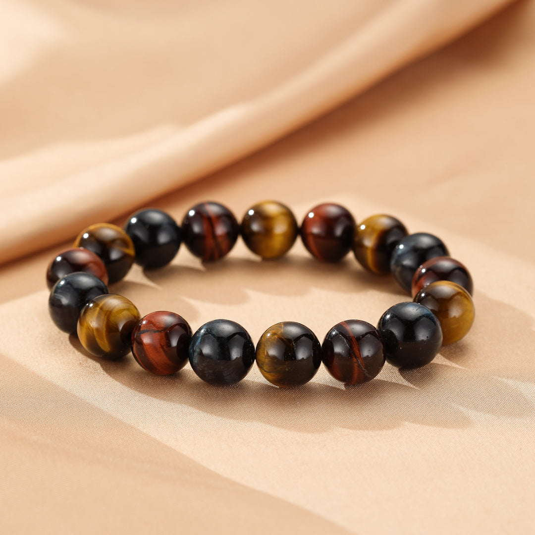Bracelet Œil de Tigre Multicolore – Équilibre Intérieur