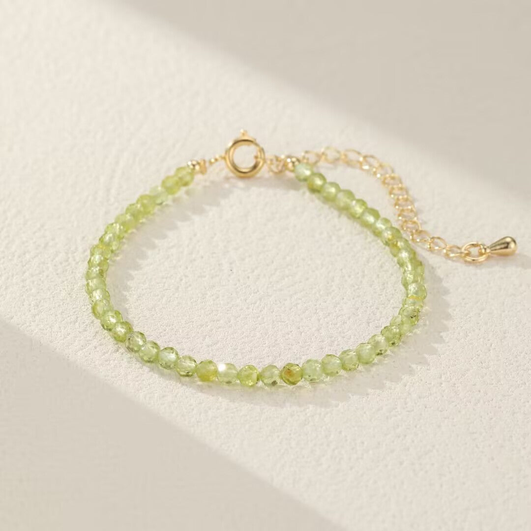 Bracelet Péridot – Rosée Verte