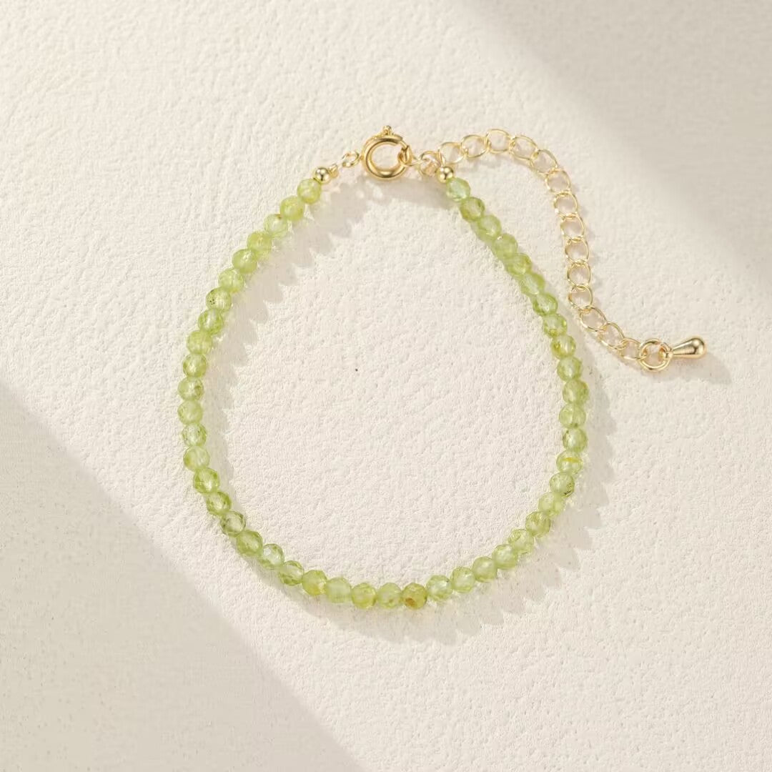 Bracelet Péridot – Rosée Verte