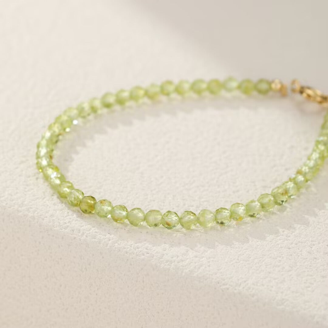 Bracelet Péridot – Rosée Verte