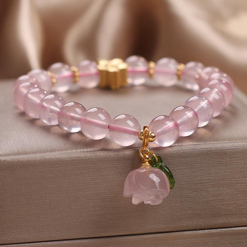 Bracelet Quartz Rose – Amour de Cerise