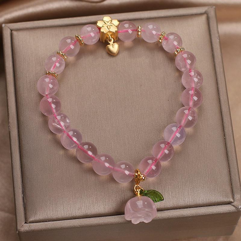 Bracelet Quartz Rose – Amour de Cerise