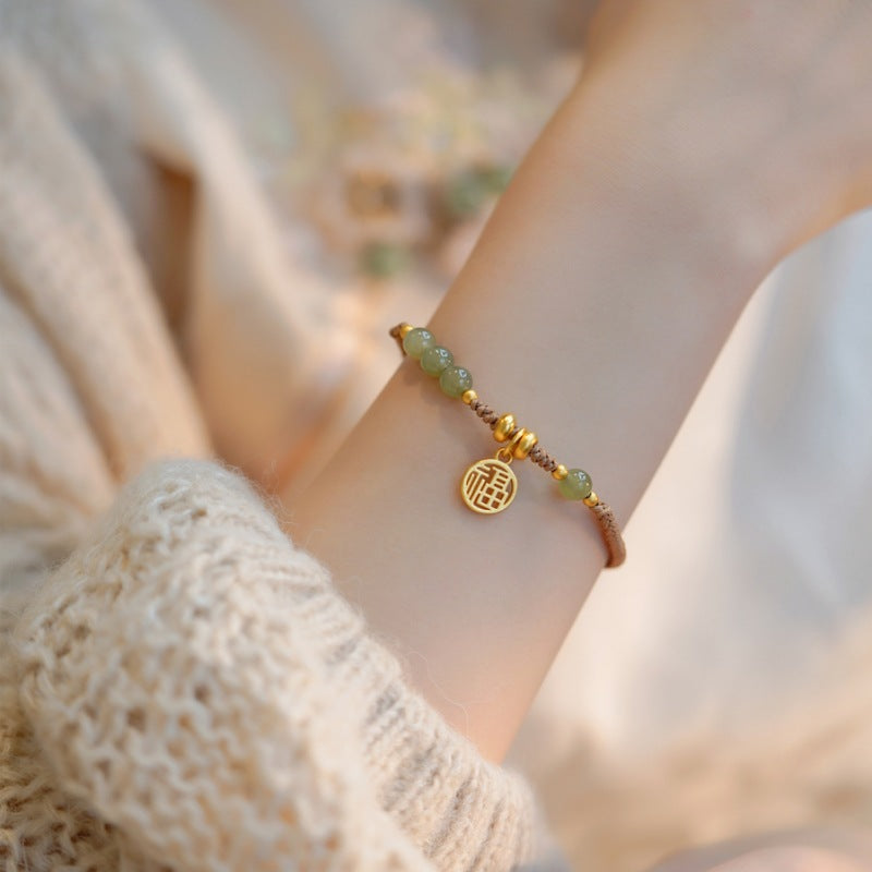 Bracelet « Réussite et Rassurance » en Jade - Fortune