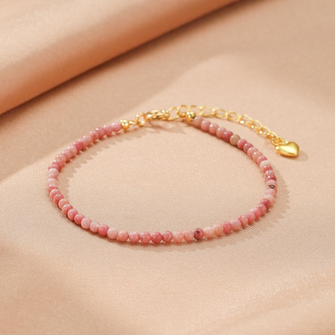 Rhodonite Bracelet â Rosy Sky