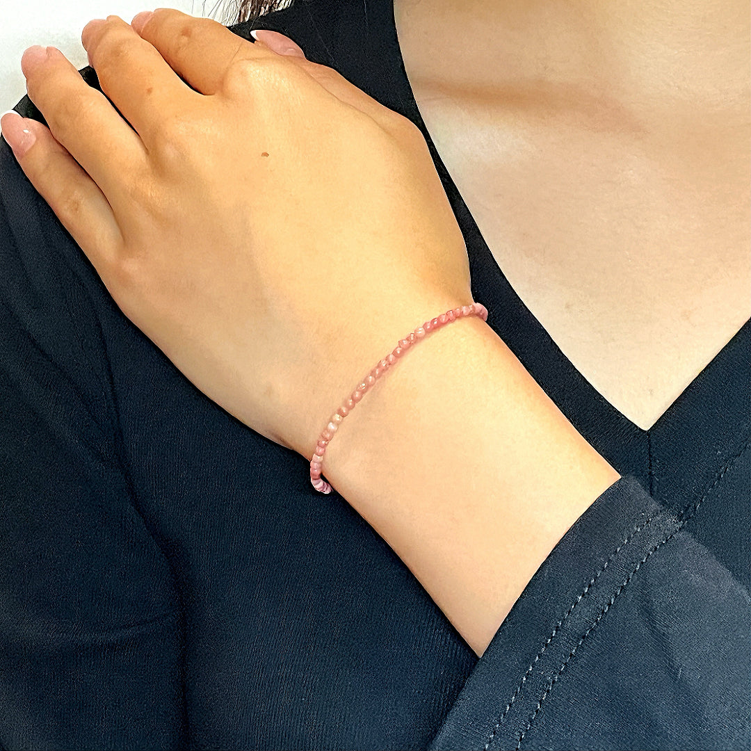 Rhodonite Bracelet â Rosy Sky