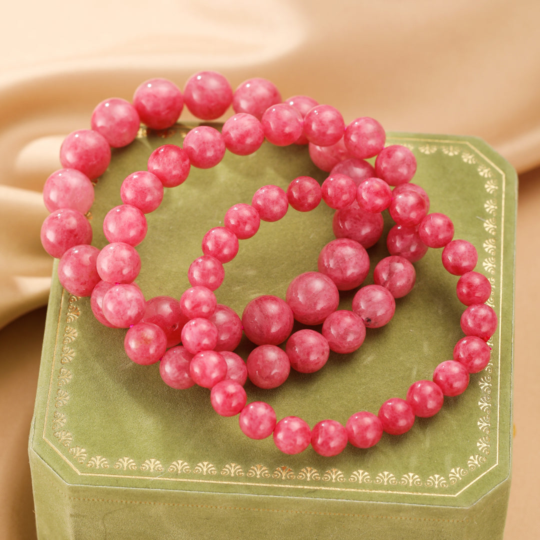 Bracelet Rhodonite – Douceur Émotionnelle