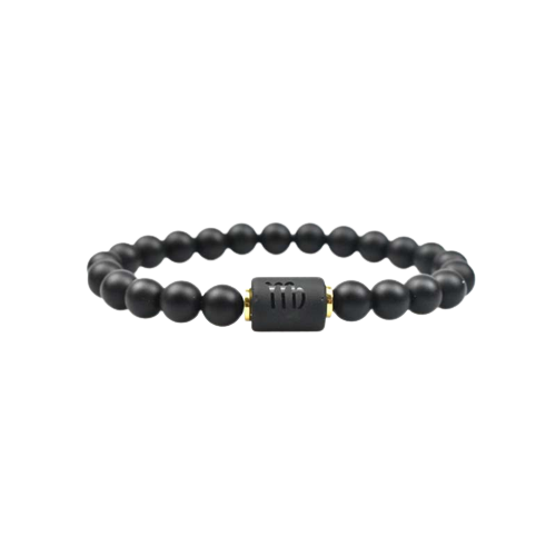 Bracelet Signe Astrologique en Onyx – Protection Astrale