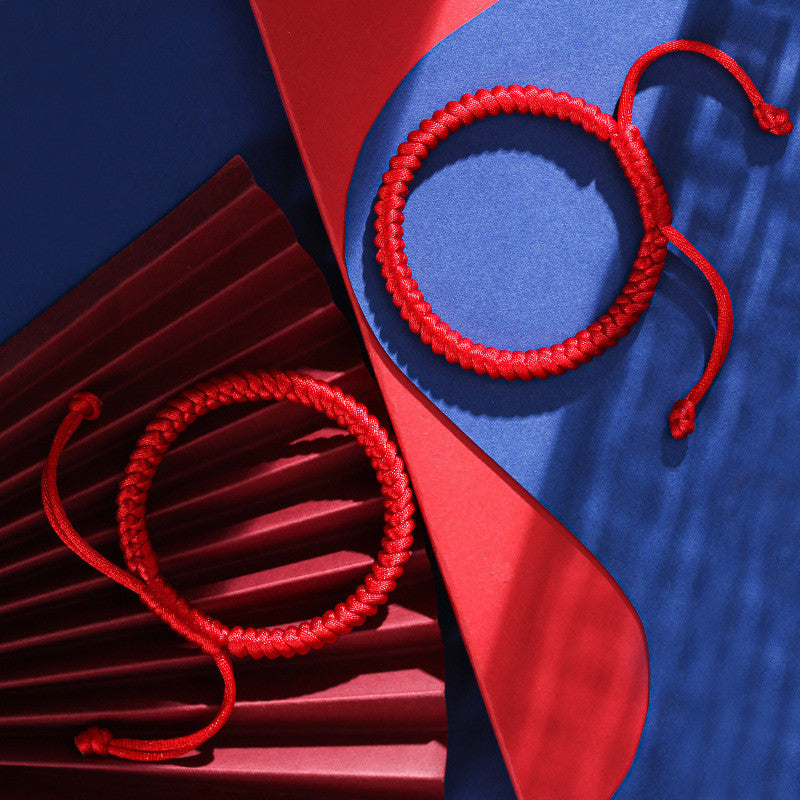 Bracelet Tibétain "Gardien" en Fil Rouge