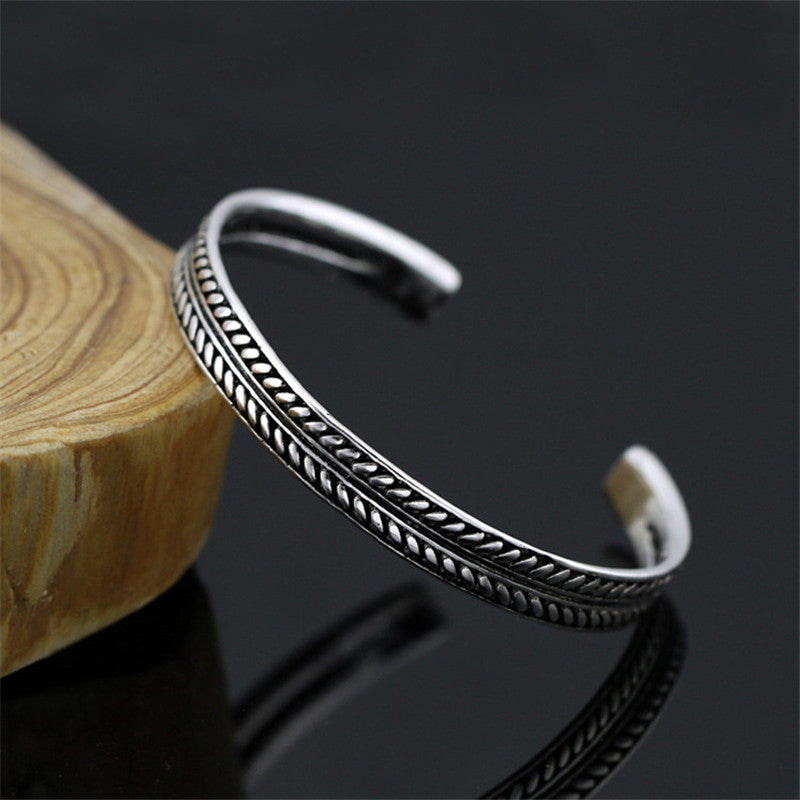 bracelet tibétain argent