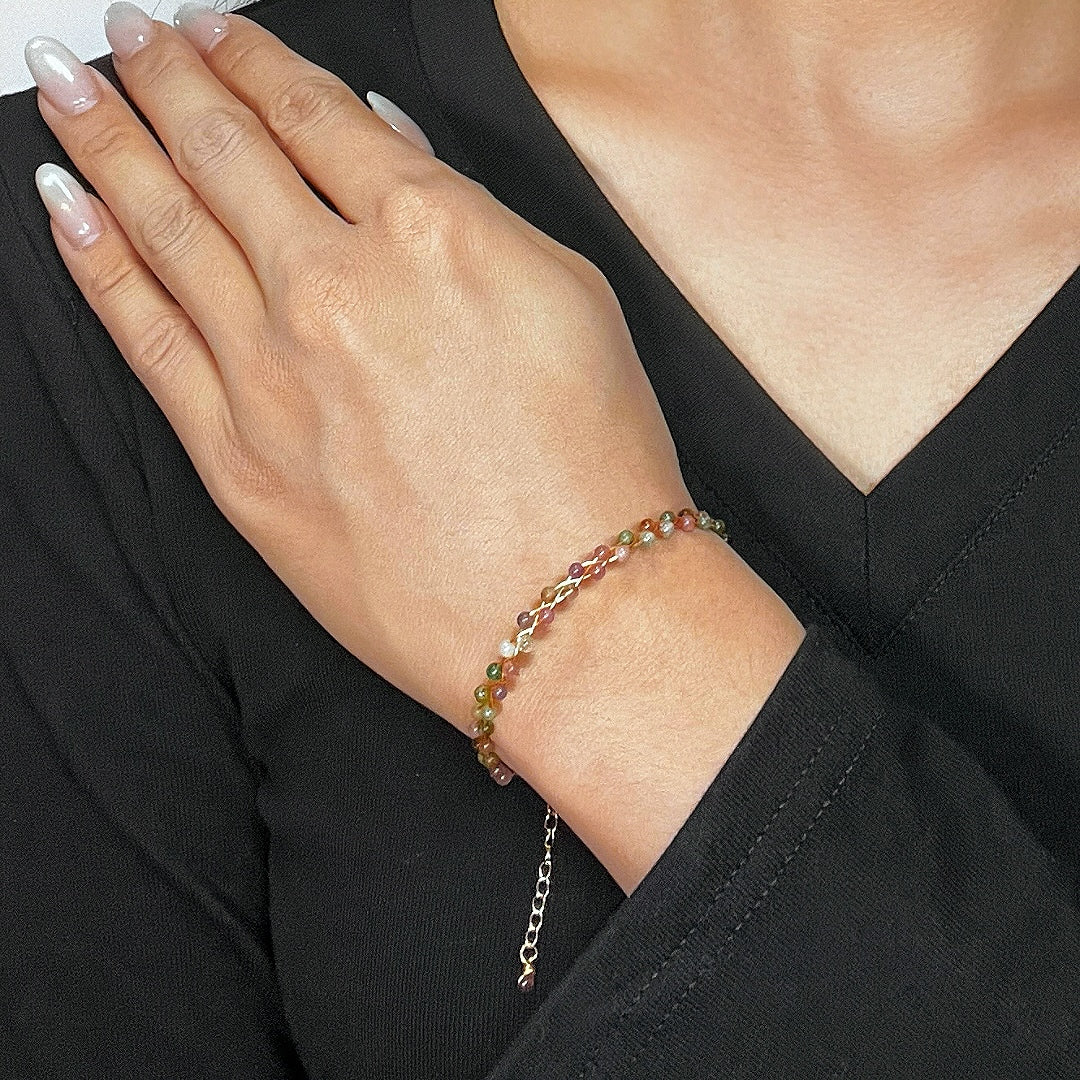 Bracelet Tourmaline – Éclats Arc-en-Ciel