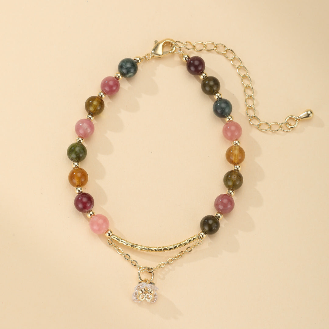 Bracelet Tourmaline – Rose Éternelle