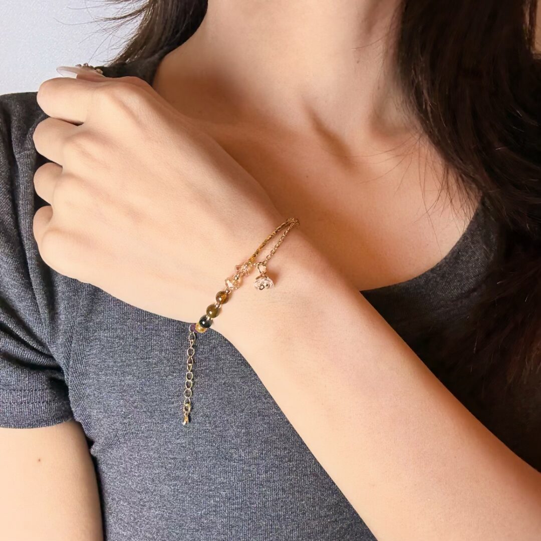 Bracelet Tourmaline – Rose Éternelle