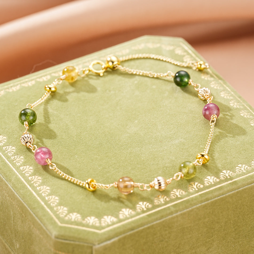 Bracelet Tourmaline – Vibrations Arc-en-Ciel