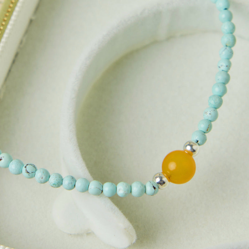 Bracelet Turquoise – Charme Nature, Argent